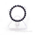 8mm Fashion 24 Blue Goldstone Beads Elastic Bracelet Bangle Jewelry Making Hand